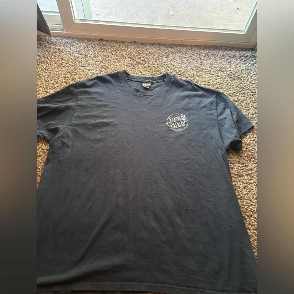 Santa Cruz Skateboards Dark blue Men's Tee. Condition as shown